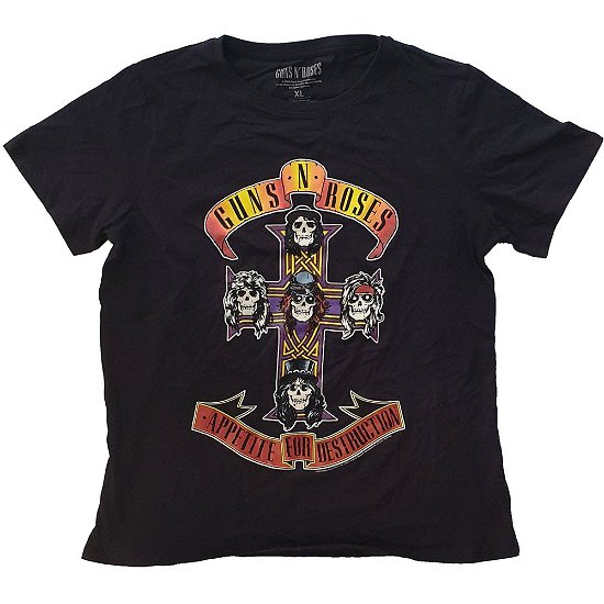 Cover for Guns N' Roses · Guns N' Roses Ladies T-Shirt: Appetite for Destruction (T-shirt) [size XS] [Black - Ladies edition]