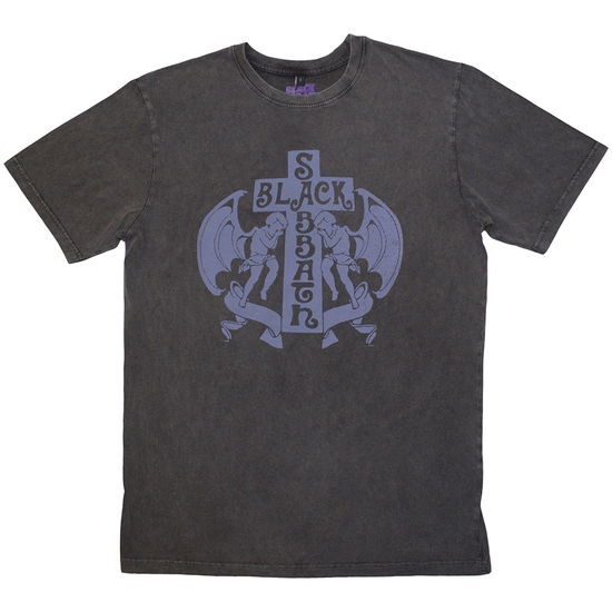 Black Sabbath · Black Sabbath Unisex Stone Wash T-Shirt: Angels (T-shirt) [size S] (2024)