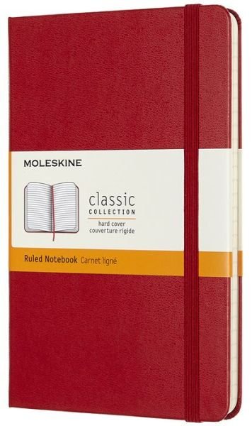 Moleskine Medium Ruled Hardcover Notebook: Scarlet - Moleskin - Kirjat - MOLESKINE - 8058647626628 - torstai 24. tammikuuta 2019