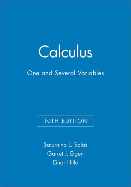 Cover for Saturnino L. Salas · Calculus: One and Several Variables (Textbook and Student Solutions Manual) (Hardcover Book) [10 Rev edition] (2007)