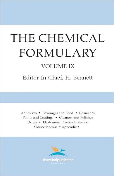 Cover for H Bennett · The Chemical Formulary, Volume 9: Volume 9 (Paperback Book) (1951)