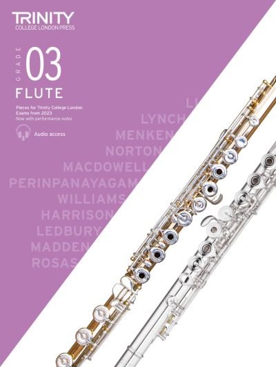 Trinity College London Flute Exam Pieces from 2023: Grade 3 - Trinity College London - Books - Trinity College London Press - 9780857369628 - October 26, 2022