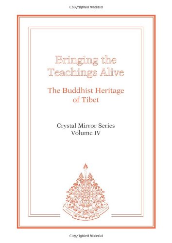 Bringing the Teachings Alive Crystal Mirror 4 - Tarthang Tulku - Książki - Dharma Publishing - 9780898003628 - 2004