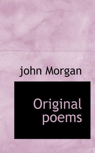 Cover for John Morgan · Original Poems (Paperback Book) (2009)