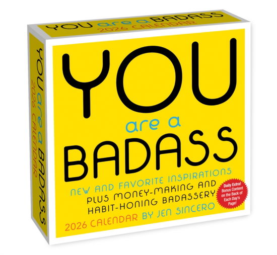 Cover for Jen Sincero · You Are a Badass 2026 Day-to-Day Calendar (Calendar) (2025)