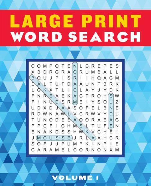 Cover for Editors of Thunder Bay Press · Large Print Word Search Volume 1 (Book) (2020)