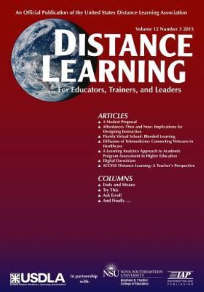 Cover for Michael Simonson · Distance Learning Magazine, Volume 12, Issue 3, 2015 (Taschenbuch) (2015)