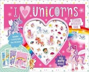 I Love Unicorns Sticker Activity Case - Box Sets - Make Believe Ideas - Bøger - Make Believe Ideas - 9781800586628 - 1. juli 2021