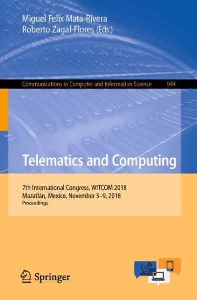 Cover for Telematics and Computing (Book) [1st ed. 2018 edition] (2018)