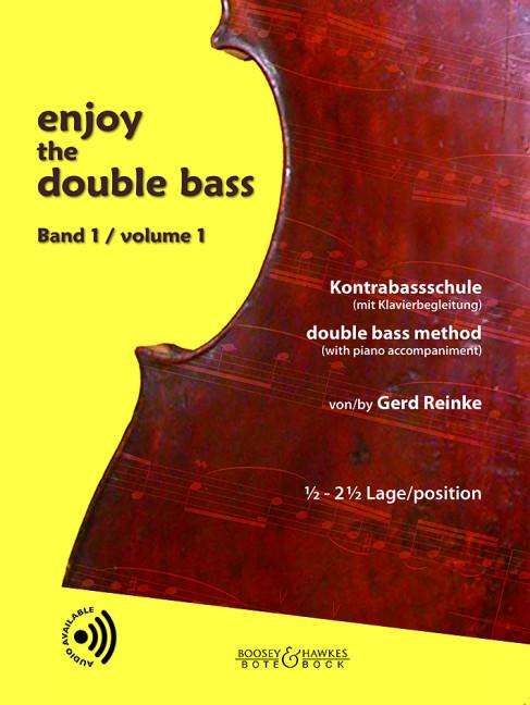 Cover for Gerd Reinke · Enjoy the Double Bass: Kontrabassschule (Mit Klavierbegleitung) / Double Bass Method (With Piano Accompaniment). Volume 1. Double Bass (And Piano). (Sheet music) (2022)