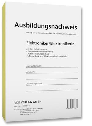 Cover for Vde Verlag GmbH · Ausbildungsnachweis Elektroniker / Elektronikerin (Taschenbuch) (2021)