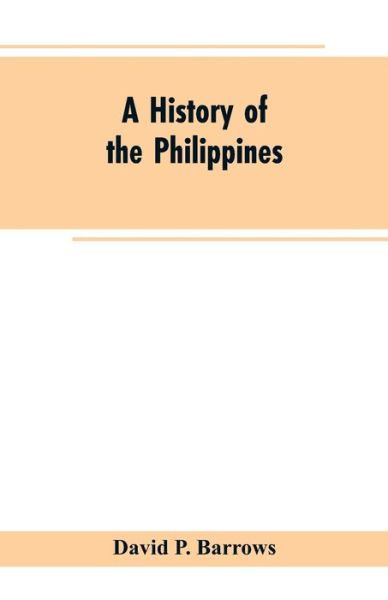 Cover for David P Barrows · A History of the Philippines (Paperback Book) (2019)