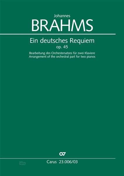 Cover for Brahms · Ein deutsches Requiem, Klavierau (Bok)
