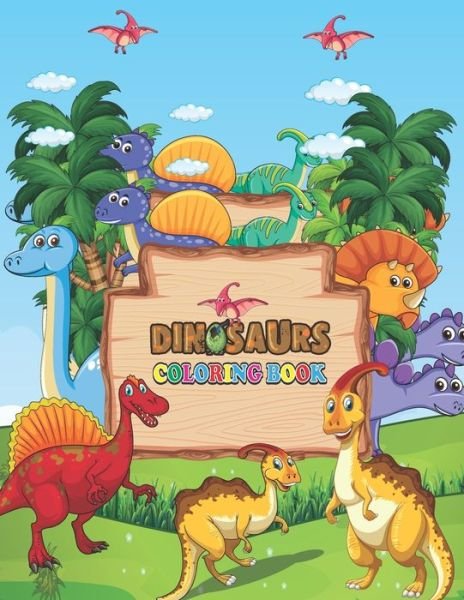 Cover for Sirena Reyes Publishing · Dinosaurs Coloring Book (Paperback Book) (2021)