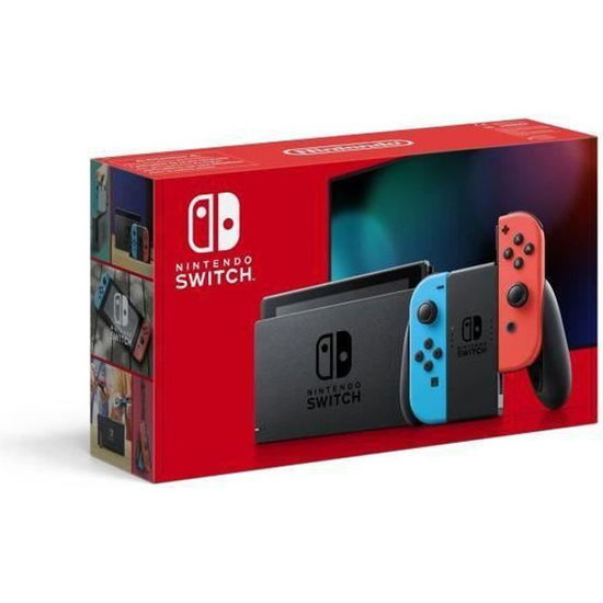 Cover for Nintendo · Nintendo Switch Console with Neon Red &amp; Blue Joy-Con (SWITCH) [Upgraded edition]