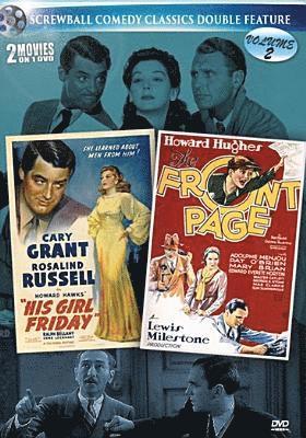 Cover for Feature Film · Screwball Comedy Classics Volume 2: His Girl Friday &amp; Front Page (DVD) (2020)