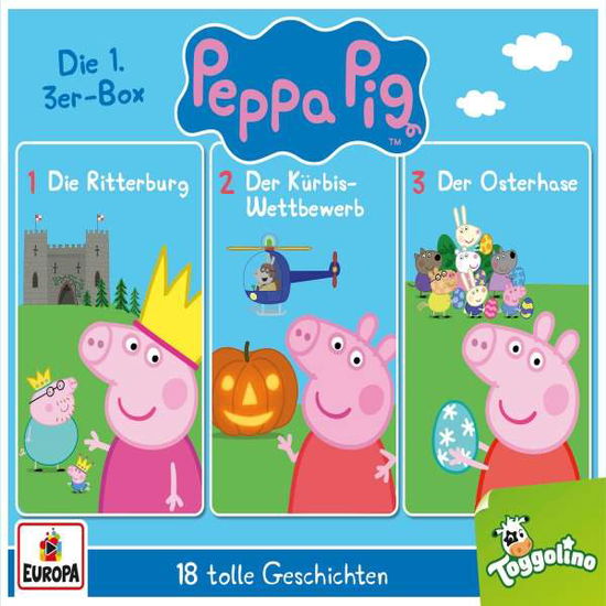 Cover for Peppa Pig Hörspiele · 01/3er Box (Folgen 1,2,3) (CD) (2020)