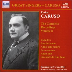 Complete Recordings of Enrico Caruso 8 - Caruso - Musik - Naxos Historical - 0636943172629 - 19 mars 2002