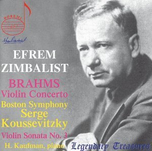 Cover for Brahms / Zimbalist / Kaufman / Bso / Koussevitzky · Efrem Zimbalist Plays Brahms (CD) (2006)