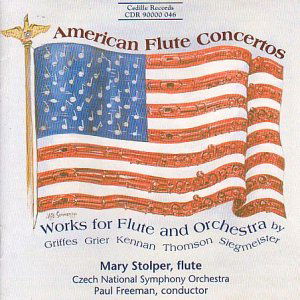 American Flute Ctos: Wrks for Flute & Orchestra - Stolper,mary / Czech Nat'l Sym Orch / Freeman,paul - Musikk - CEDILLE - 0735131904629 - 17. desember 1999
