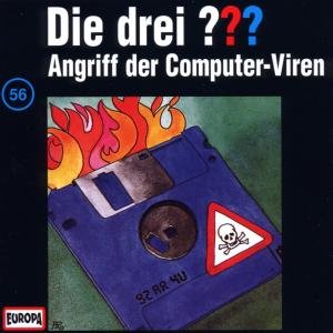 Cover for Die Drei ??? · 056/angriff Der Computer-viren (CD) (1992)