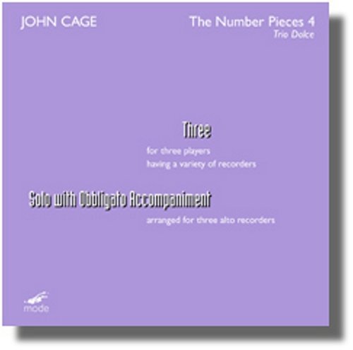 Cover for J. Cage · Number Pieces 4 (CD) (2007)