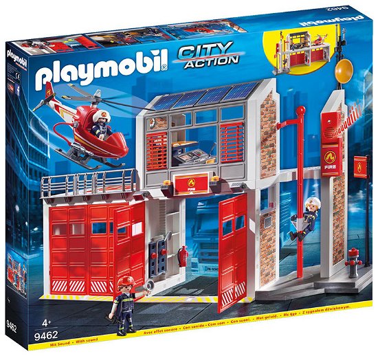 Cover for Unspecified · Grote brandweerkazerne met helikopter Playmobil (9462) (Toys) (2019)