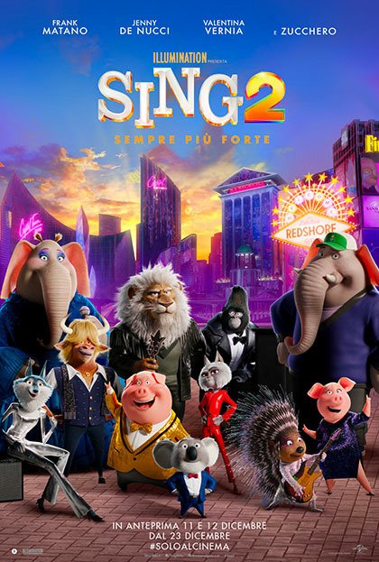 Cover for Sing 2 - Sempre Piu' Forte (DVD) (2024)