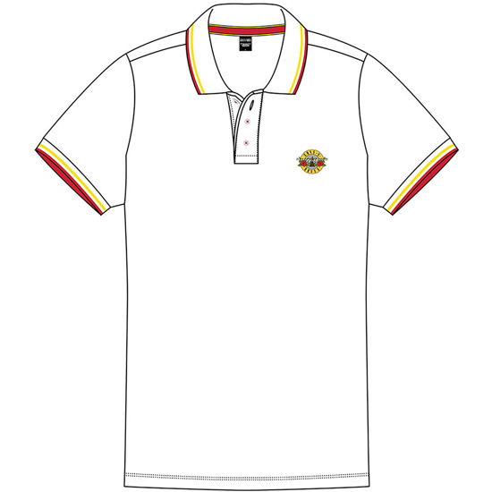 Cover for Guns N Roses · Guns N' Roses Unisex Polo Shirt: Classic Logo (CLOTHES) [size XL] [White - Unisex edition]