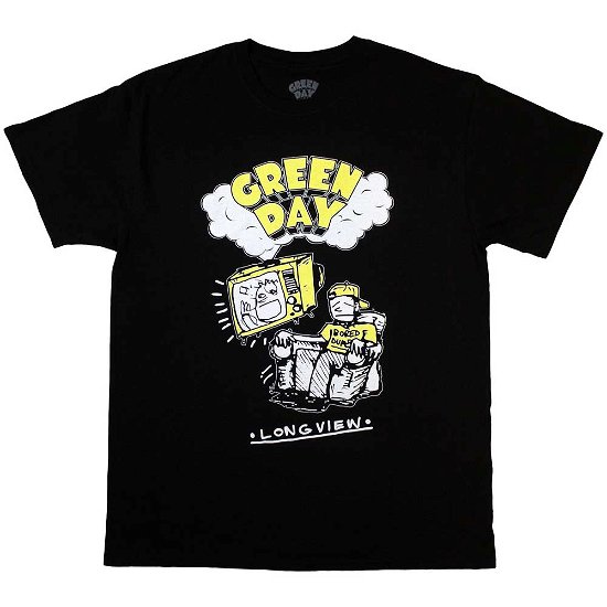 Green Day Unisex T-Shirt: Longview Doodle - Green Day - Merchandise -  - 5056737204629 - 