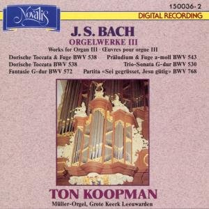 Cover for Ton Koopman · Orgelværker Vol 3 (CD) (1989)