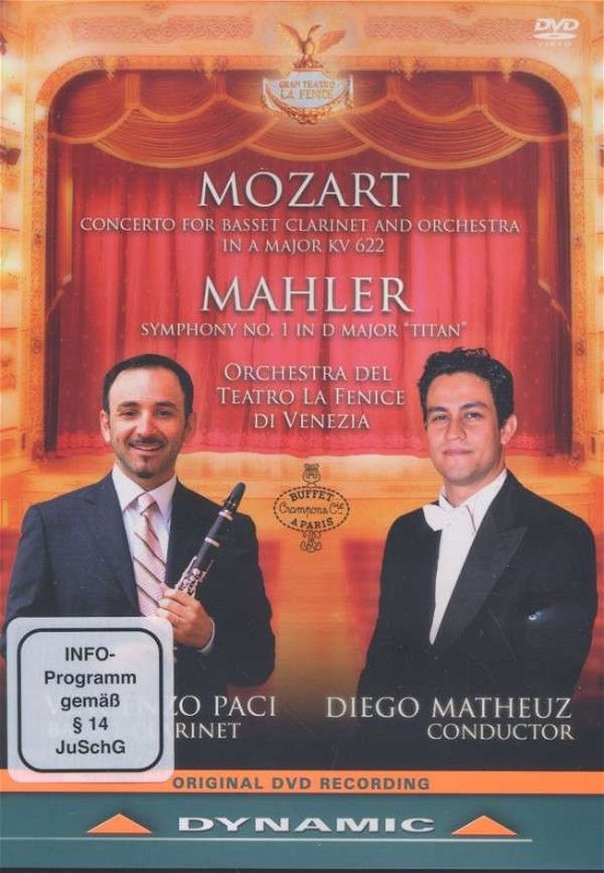 Cover for Paci / Matheuz · Mozart / Concerto Kv 622 (DVD) (2013)