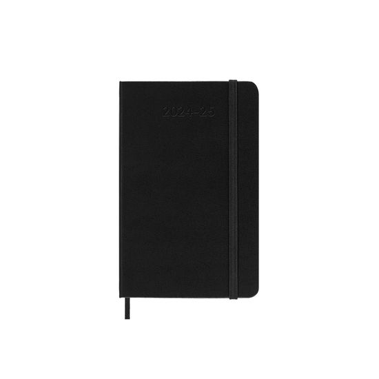 Moleskine 2025 18-Month Weekly Pocket Hardcover Notebook: Black - Moleskine - Kirjat - Moleskine - 8056999270629 - torstai 21. maaliskuuta 2024