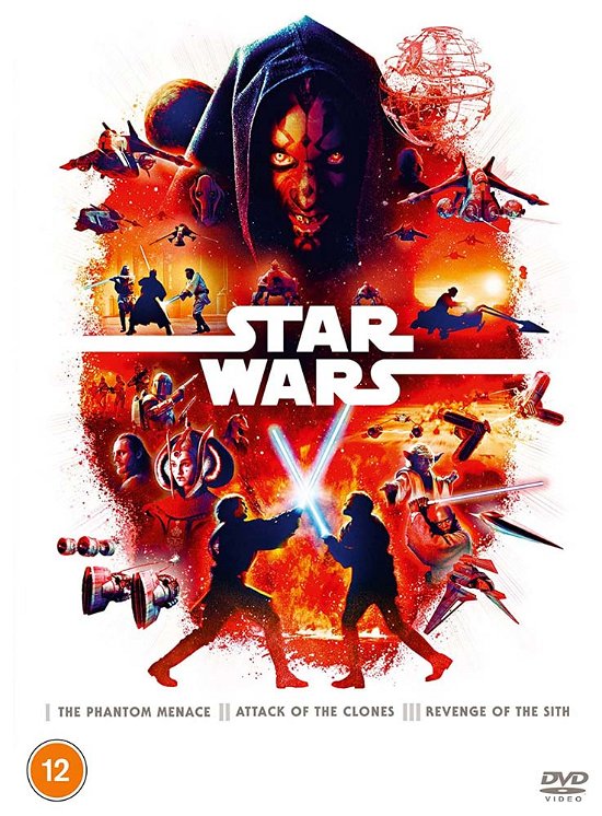 Cover for Star Wars Trilogy Episodes 13 · Star Wars Trilogy: Episodes 1-3 (DVD) (2022)