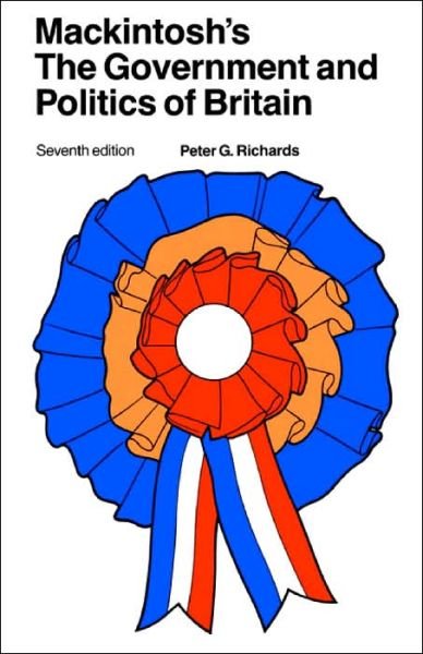 Cover for Peter G. Richards · Mackintosh's The Government and Politics of Britain (Taschenbuch) (1988)