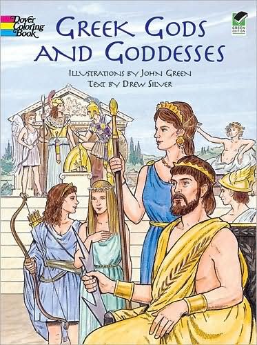 Cover for John Green · Greek Gods and Goddesses - Dover Classic Stories Coloring Book (Taschenbuch) (2001)