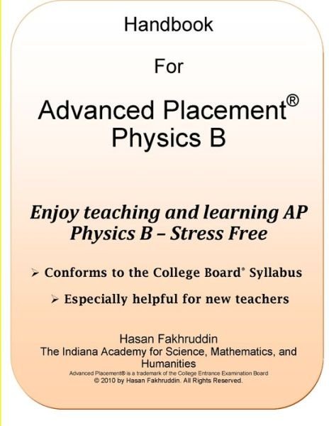 Cover for Hasan Fakhruddin · AP Physics B Handbook (Buch) (2012)