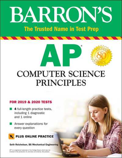 Cover for Seth Reichelson · AP Computer Science Principles: With 4 Practice Tests - Barron's Test Prep (Taschenbuch) (2020)