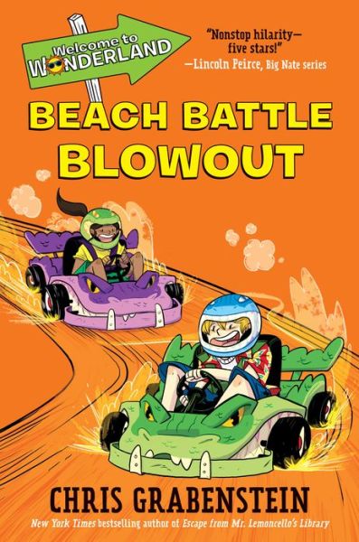 Cover for Chris Grabenstein · Welcome to Wonderland #4: Beach Battle Blowout - Welcome To Wonderland (Hardcover Book) (2019)