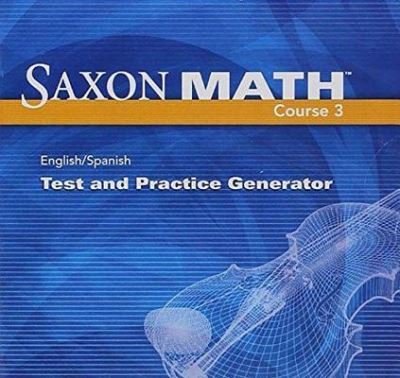 Cover for Saxon · Saxon Math Course 3 (Pocketbok) (2007)