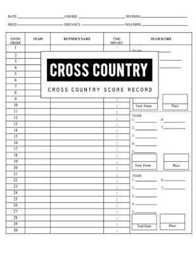 Cover for Bg Publishing · Cross Country Score Record (Taschenbuch) (2018)