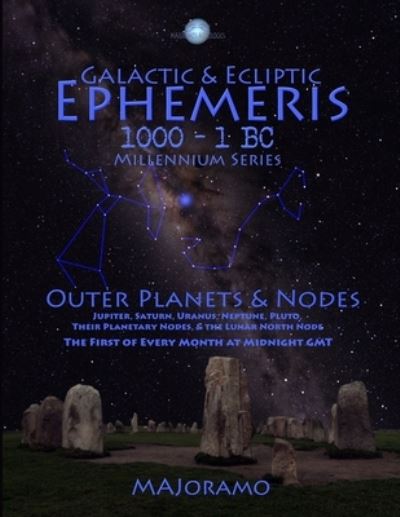 Cover for Morten Alexander Joramo · Galactic &amp; Ecliptic Ephemeris 1000 - 1 BC (Paperback Book) (2019)