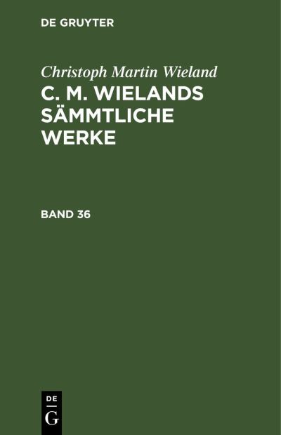Cover for Christoph Martin Wieland (N/A) (1901)