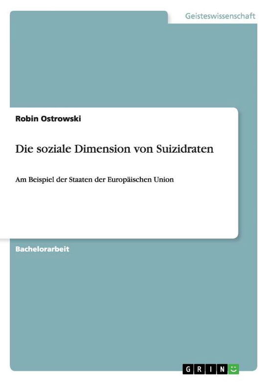 Cover for Ostrowski · Die soziale Dimension von Sui (Buch) (2015)