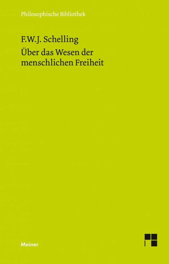 Cover for Friedrich Wilhelm Joseph Von Schelling · Phil.bibl.503 Schelling.Ãœb.d.wesen D.me (Book)