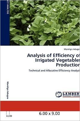 Cover for Adugna · Analysis of Efficiency of Irriga (Bog)