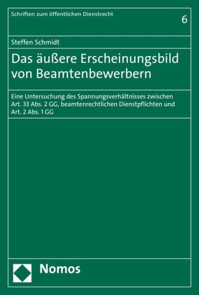 Cover for Schmidt · Das äußere Erscheinungsbild von (Book) (2017)