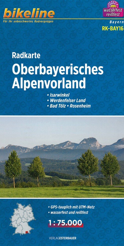 Cover for Esterbauer · Oberbayerisches Alpenvorland cycle map - Radkarten (Landkart) (2017)