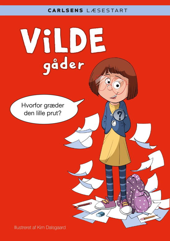 Cover for . · Carlsens Læsestart: Carlsens Læsestart - Vilde gåder (Indbundet Bog) [1. udgave] (2020)