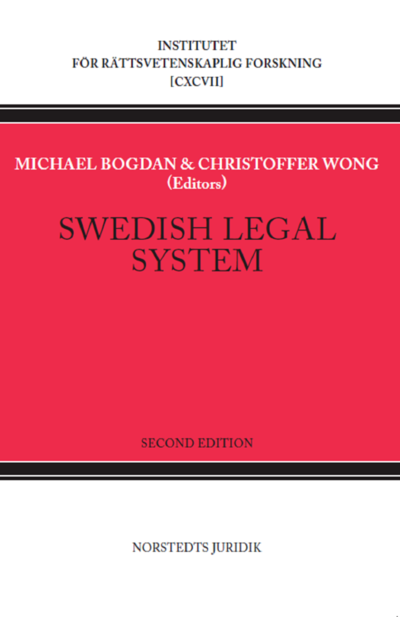 Cover for Christoffer Wong · Swedish Legal System (Gebundesens Buch) (2022)